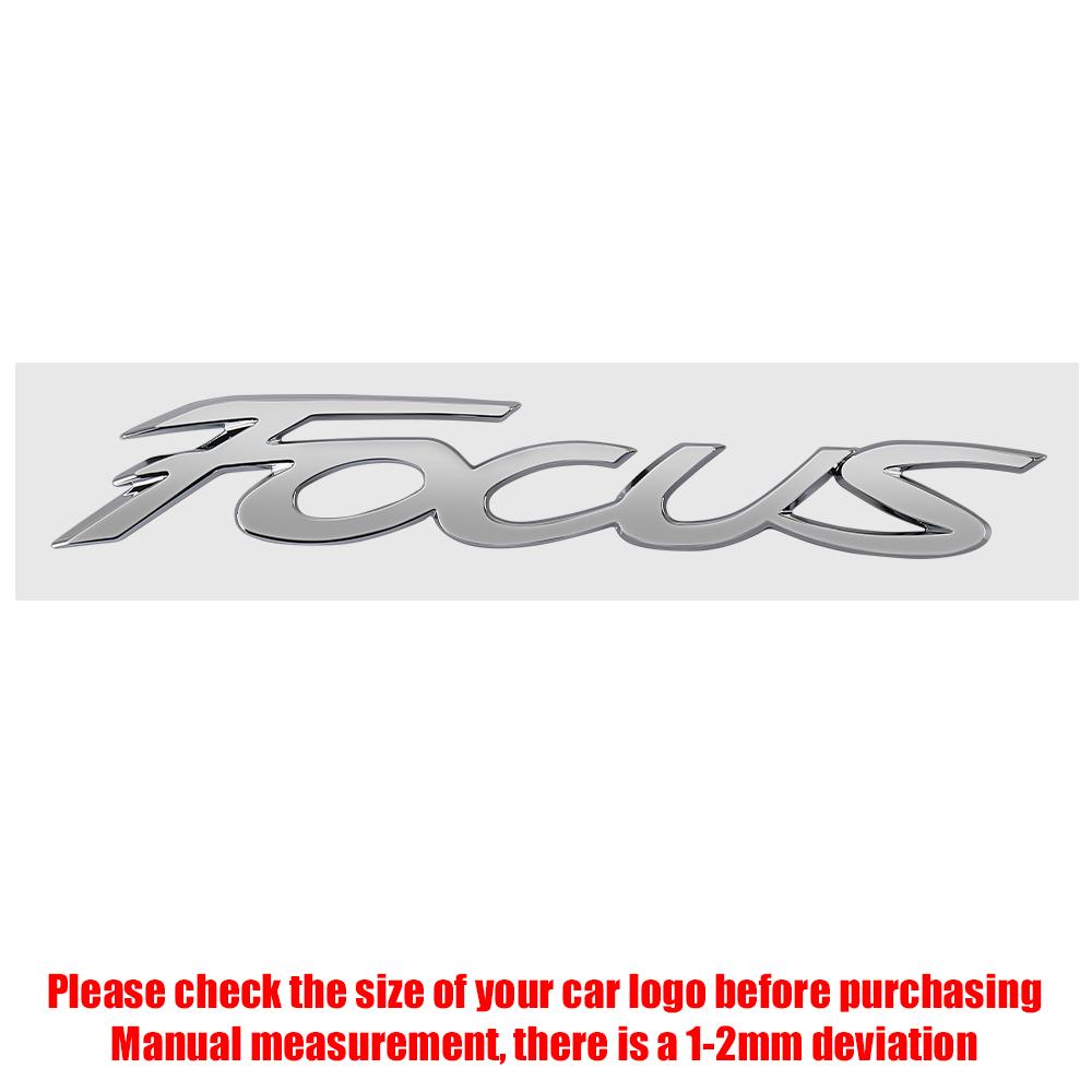 AJJ1 3D Letters Car Body Rear Trunk Bumper Emblem Stickers Badge Decal For Ford Focus Logo Fusion MK2 MK4 Fiesta Mustang Accessories