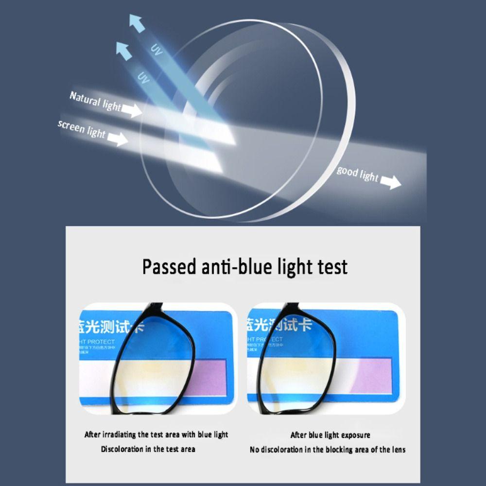 Blue Ray Blocking Anti-Blue Light Reading Glasses Progressive Near Far Multifocal Hyperopia Glasses Ultralight TR90