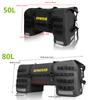 Black Motorcycle Tail Bags 50L 80L High-capacity Versatile Bags Carrying Handle Rear Back Seat Luggage Reflective Waterproof Bag