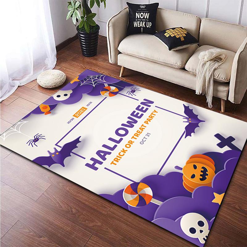 Halloween New Year Gift HD Printing Area Carpet, Living Room Sofa Decorative Carpet, Anti-skid Mat, Alfombras Direct Shipment