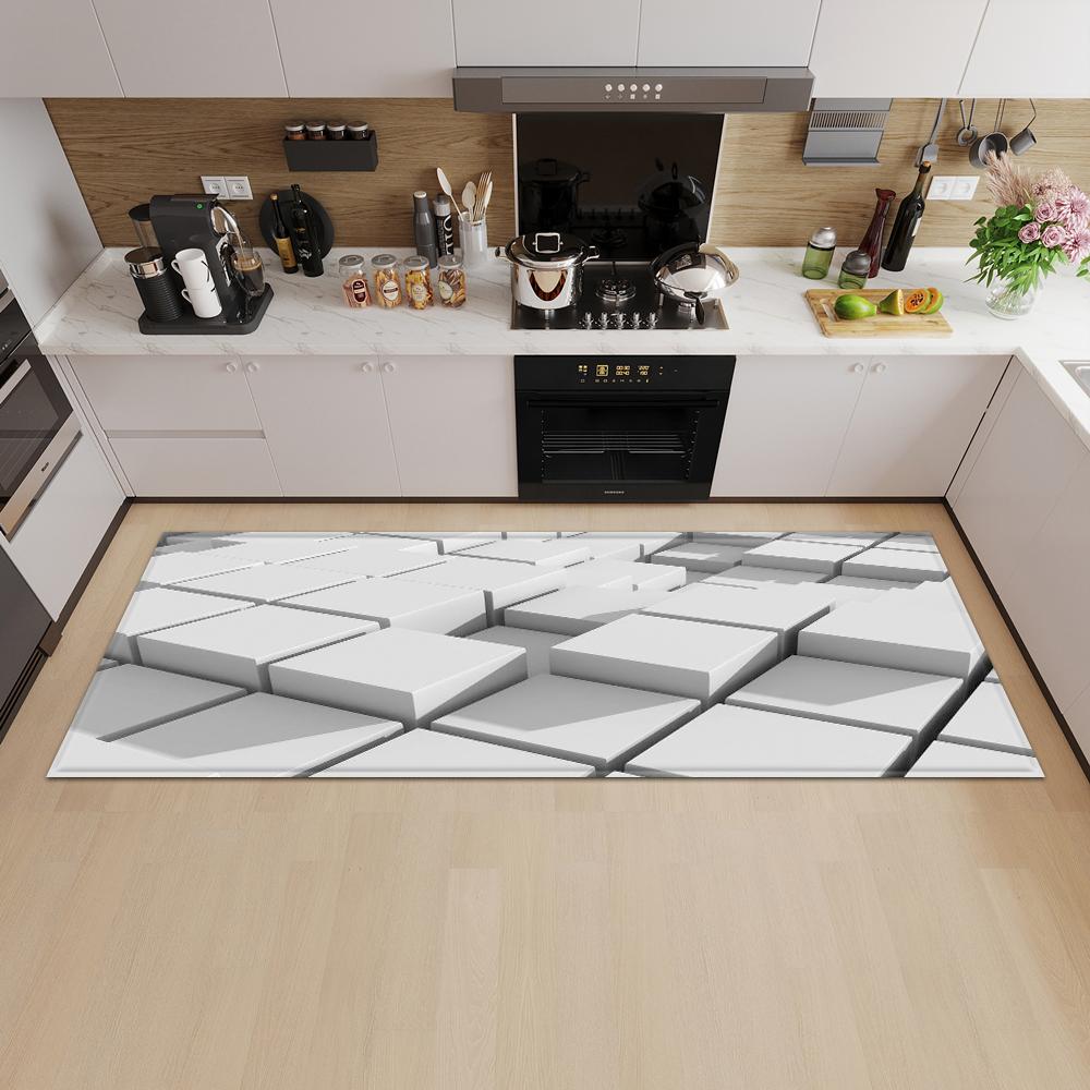 Entrance Door Mat Kitchen Bedroom Carpet Non-slip Floor Corridor Balcony Carpet Modern Pattern Floor Mat Can Be Customized