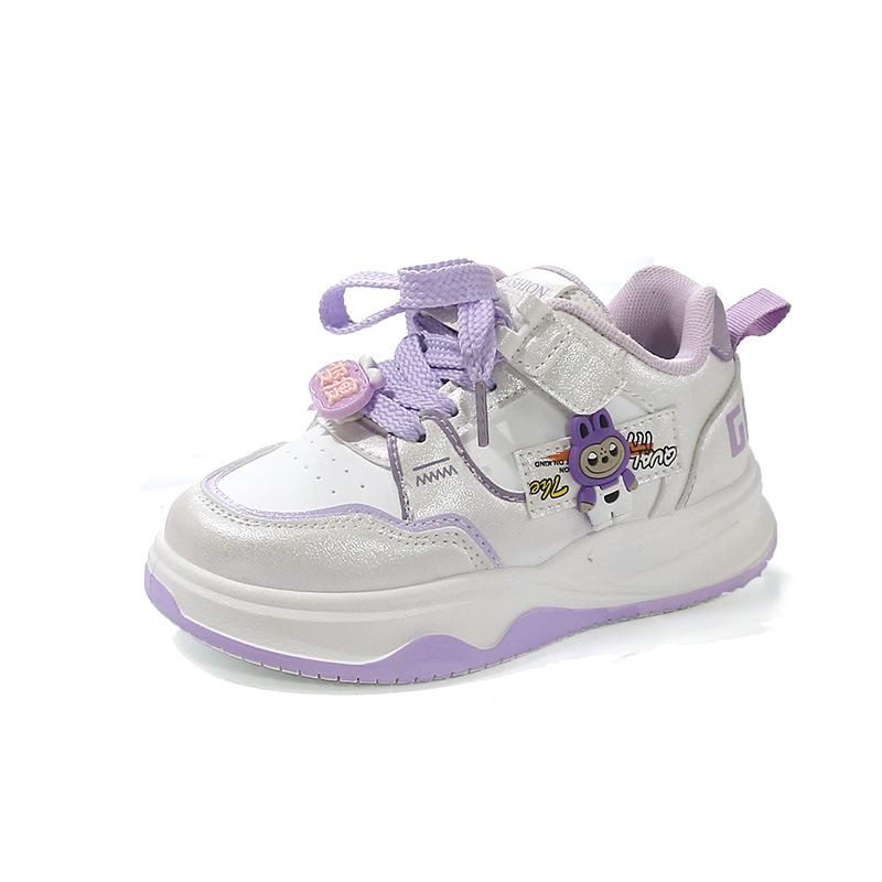 Spring New Girls' Fashionable and Versatile Cartoon Children's Leisure, Comfortable, Wear-resistant and Soft-soled Sports Shoes