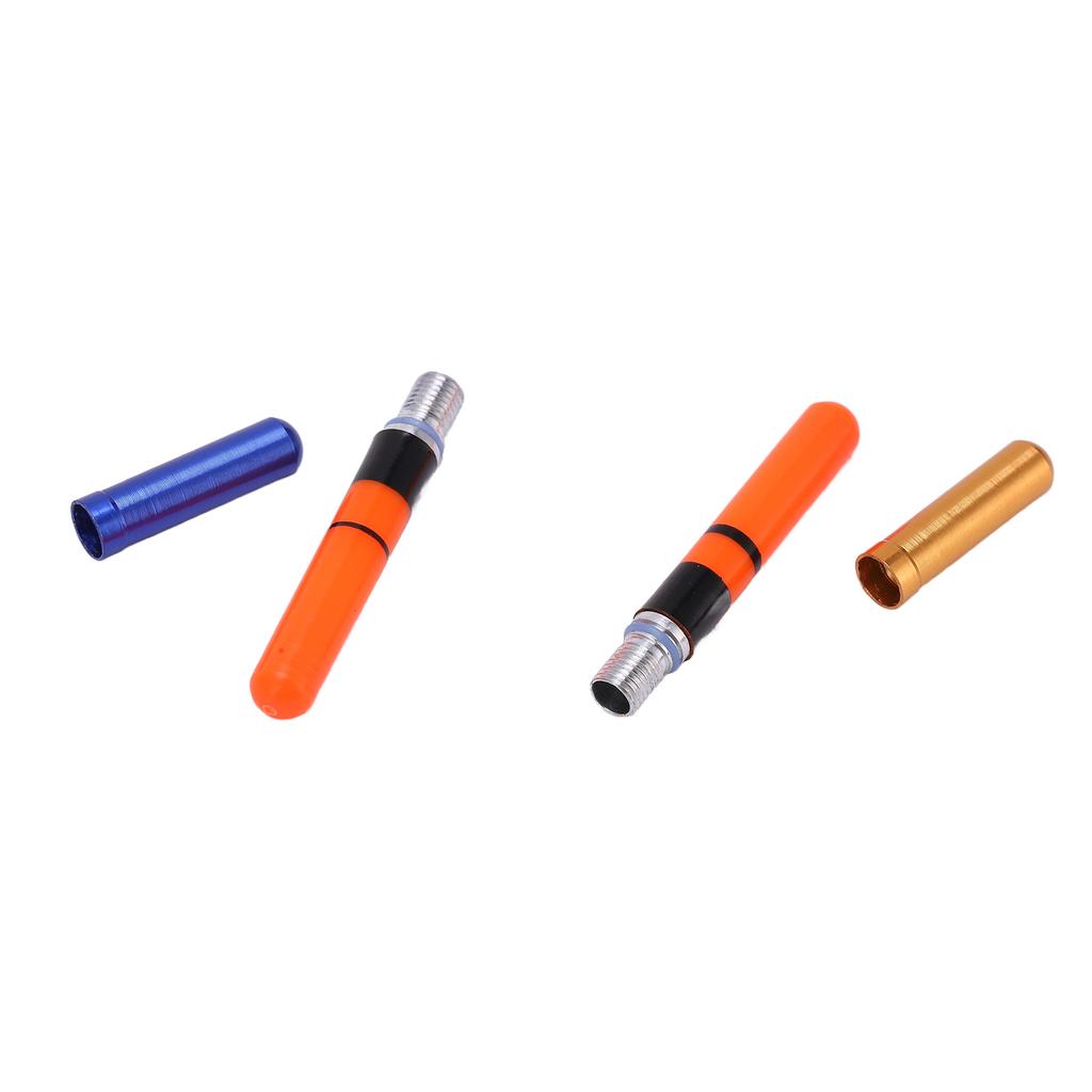 2 Stück LED Posen Nachtlicht Kunststoff Leuchtende Farben Angelposen für Nachtangeln