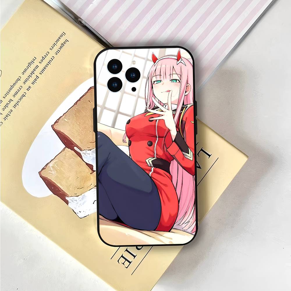 Anime Girl Zero Two For Iphone 17 Air 16 Pro Max 15 14 13 Full Cover Anti-Shock MagSafe Cover
