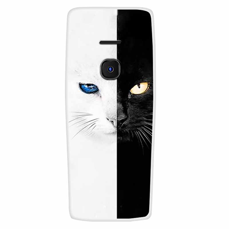 For Nokia 8210 4G Case Soft Silicone Owl Wolf Fashion Back Covers for Nokia 6300 4G Cases Lovely Painted Marble Protection Bags