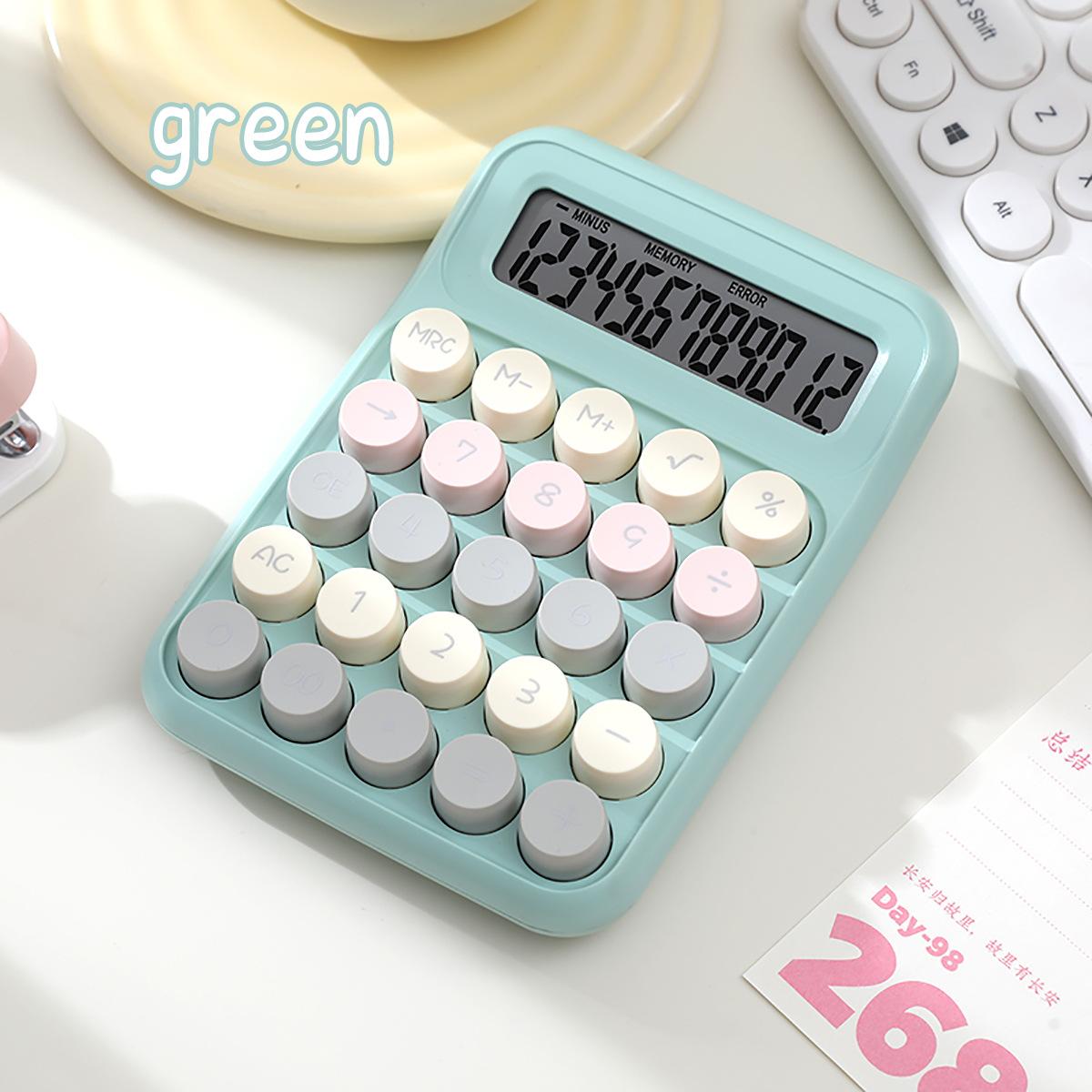 

12-разрядный калькулятор дофамина Механическая клавиатура Настольный калькулятор Инструменты финансового учета Школьные принадлежности