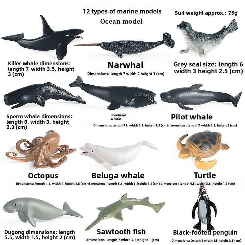 Mini Wild Animal Model Set With Plastic Figures For Educational Display And Collection