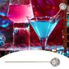 4Pcs Reusable Cocktail Pick 304 Stainless Steel Fruit Fork Kitchen Gadgets Wine Needle  Party