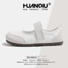 Global Velcro Mary Jane Shoes KMXFX80226 Summer New Round Head Single Shoes Flat Versatile Casual Shoes Women