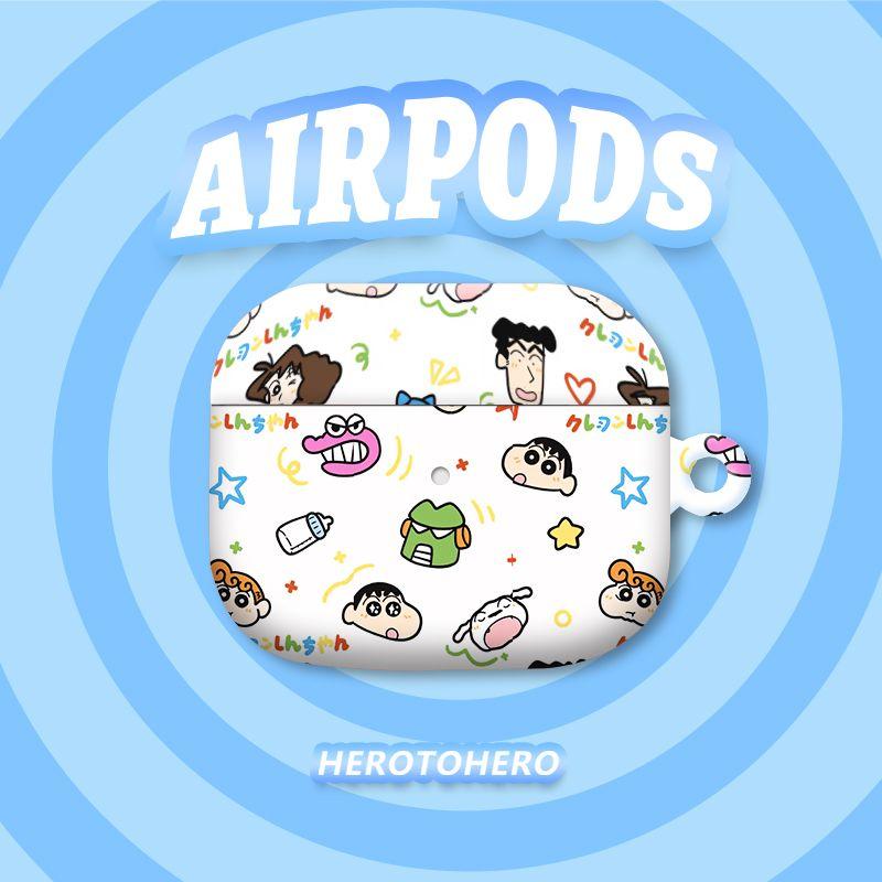 

to Airpods4 Generation Apple Earphone Case Airpodspro Second Generation/First Generation Protective Case Feilin Glossy Hard Case Airpods3 Generation [Apple AirPods] EH6 Crayon Xiaoxin