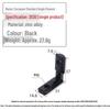 European Aluminum Profile Accessories: Silver Internal Corner & Black Right Angle Connector