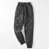 Wide Leg Cotton Pants Women's Thickened Warm Pants Middle-aged and Elderly Casual Straight Pants Outside Wearing High-waisted Down Cotton Pants