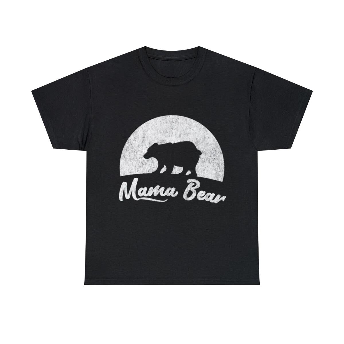 Retro Mama Bear Graphic Tee Shirt, S-5XL 4XL