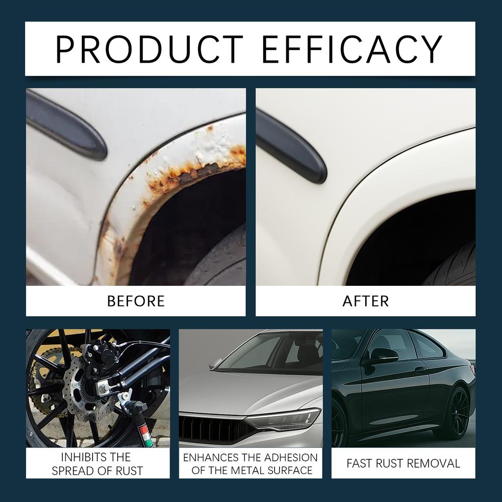 Rust Inhibitor Spray Iron Powder Remover Multipurpose Metal Polishing Refurbish Repairing Rust Stains Auto Tire Hub Care