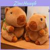 Cartoon Capybara Plush Toy With Turtle Backpack Design For Kids