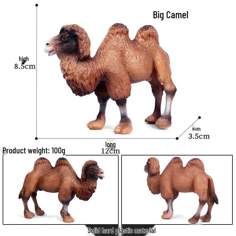 Wildlife Simulation Model: Tiger, Lion, Panda, Elephant, Rhinoceros, Kangaroo, Leopard, Horse, Sheep Toy Set