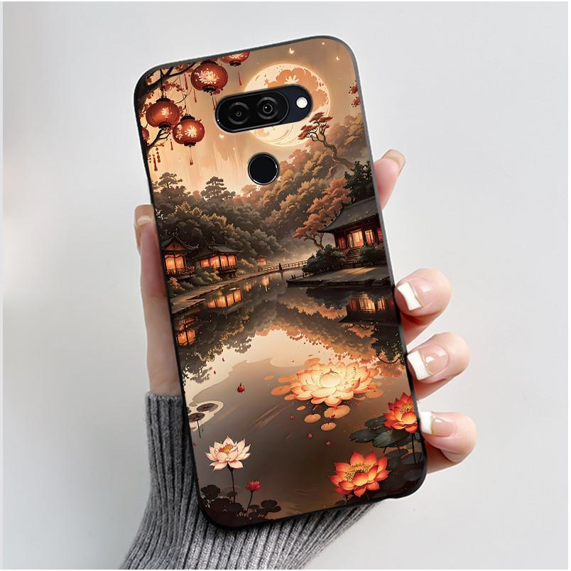 Case For LG Q70 Casing LM-Q730N Luxury Cute Love Rabbit Funny Ultra Slim TPU Black Silicone Soft Cover For LGQ70 Q 70 Phone Case