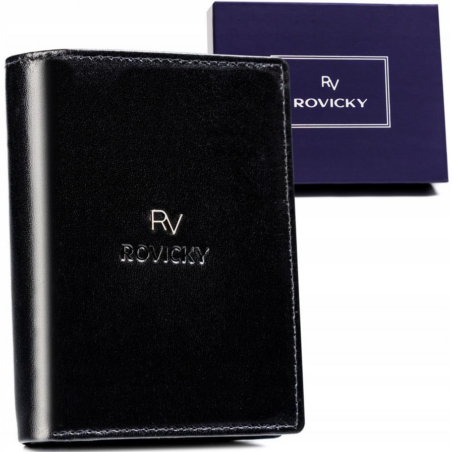 Extensive men's wallet made of natural leather - Rovicky