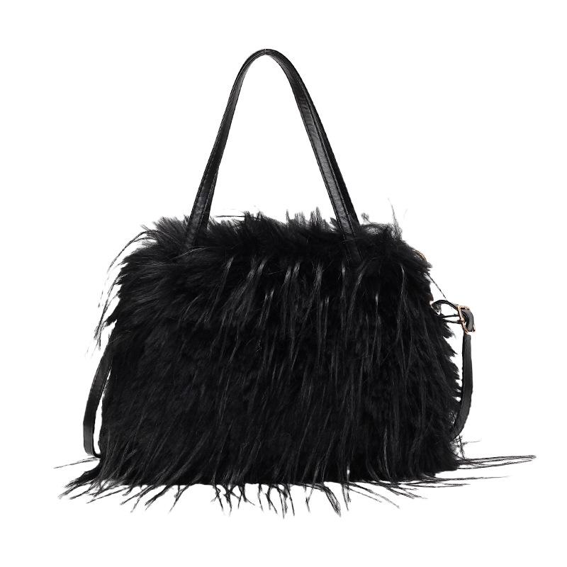 

Модная сумка Mao Mao большой вместимости на осень и зиму 2024 года, новая сумка-ведро через плечо Mori sweet foreign style tide чёрный