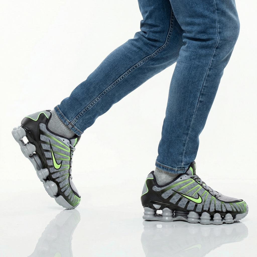Nike Shox TL - Erkek Spor Ayakkabıları Ayakkabı Gri AV3595-005 ORİJİNAL