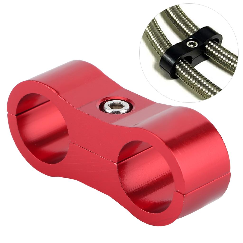 6AN Hose Separator Clamp Divider Clip Aluminum Alloy Fitting Bracket for FuelCelsiusOilCelsiusBrakeCelsiusGas Line