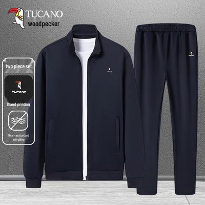Men's Mid-Aged Sports Sweatshirt Set