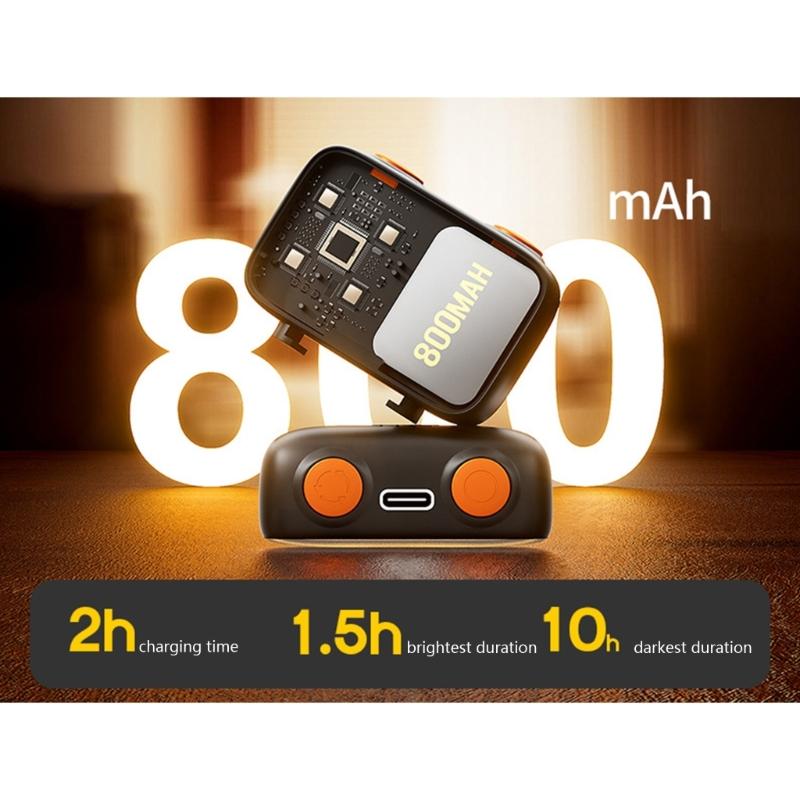 LED Video Light Fit for Pocket 3 Action Camera Adjustable Brightness Portable Type C Rechargeable LED Fill Light