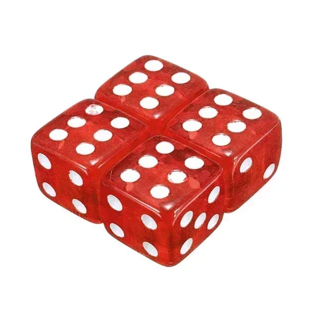 Car Tire Valve Stem Cap Dice Tyre Wheel Stem Cap Aluminum Alloy Air Valve Dust Cover for Truck Motocycle Bike