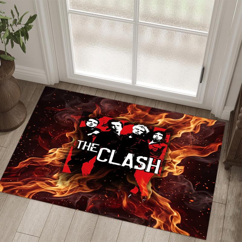 The Clash Design Crystal Velvet Carpet Cozy Non?Slip Printed Rug For Bedroom Living Room Entrance