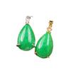 Green Jade Water Drop Pendant Necklace