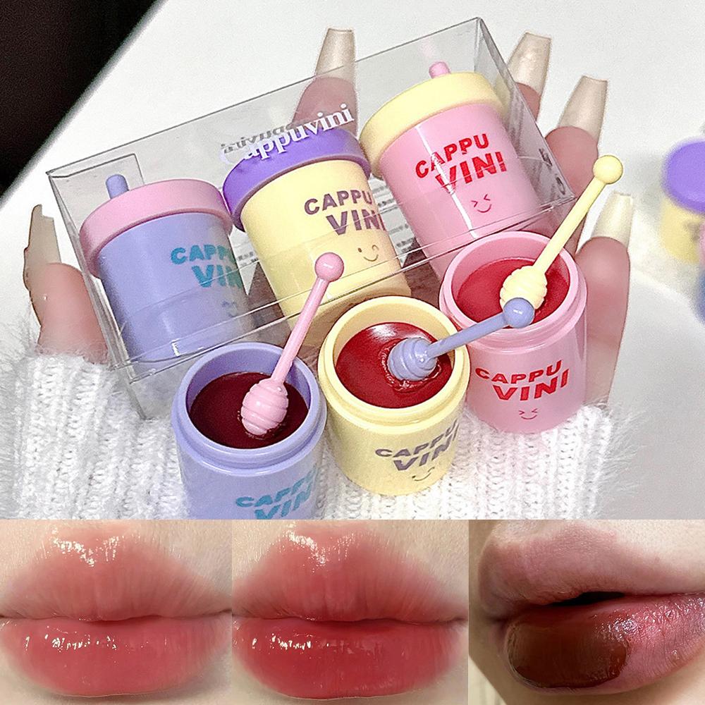 

CAPPUVINI Milk Tea Cup Solid Lip Gloss Осенне-зимний увлажняющий набор блесков для губ