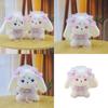 Adorable Rabbit Soft Plush Animal With Shell Ribbon For Childrens Idea Gift