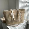 תיק קש קיץ נשים קיבולת גדולה Weave Totes תיק בעבודת יד שקית חוף קש חופשה ליידי קש תיק כתף פאוץ