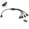 Professional 11V/1V ARGB Extension Cable 1Pin Universal RGB Splitter Cord Female to Female Computer Case Fans Adapter PC Build