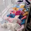 JC Large Size Plush Sky Flying Rainbow Dragon Toy Soft Stuffed Animal Pillow Fun Lazy Snow Dragon Kids Gift
