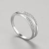 Tancise Classic 925 Sterling Silver  Zircon Ring Ladies Jewelry Wedding Promise Party Gift