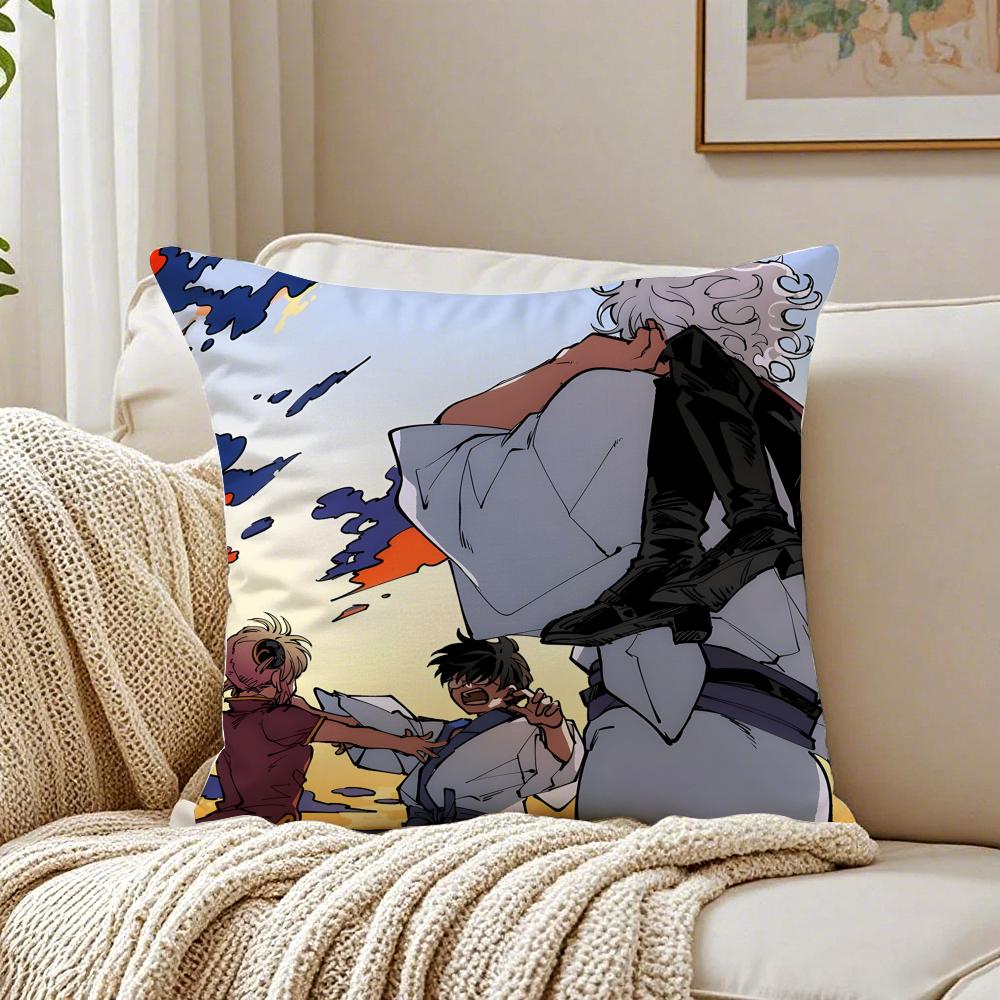 Anime Parody GGintama Cushion Cover Pillowcase Antidustmite living Room Sofa Decor Cushion Room