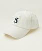 Seteo Small S Logo Corduroy Ball Cap Ivory