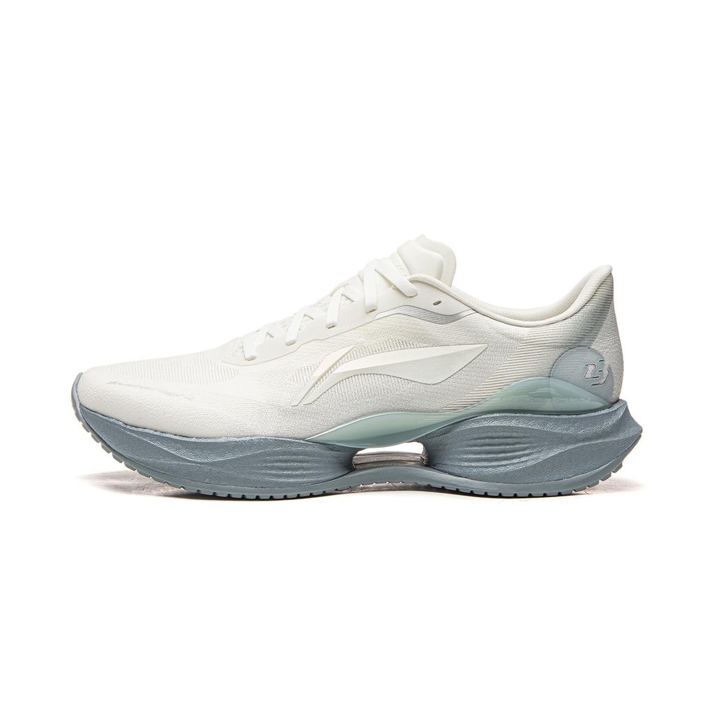 Li Ning Super Light 23 Cushioning Slip Resistant Abrasion Resistant Breathable Low top Casual Running Shoes Men's White ARBW017-18