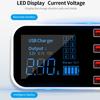 A9S+ 8 Port Car Charger with LED Display Type C QC3.0 Quick Charging Intelligent Portable Safe Vehicle Charger Station