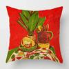 Nordic Fall Home Decor Autumn Throw Pillow Case Sofa Cushion Cover Modern 45X45Cm 45*45 50X50 60X60Cm 40*40Cm Leaf Plant Green