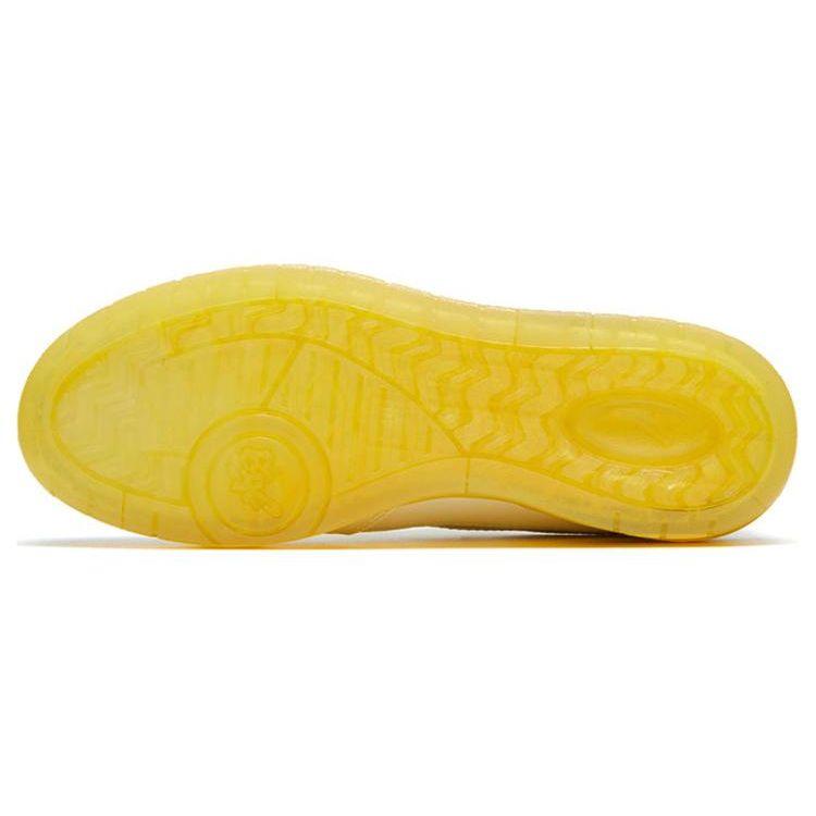 Anta Flame 4.0 Non-Slip Shock Absorbing Wear-Resistant Low-Top Sneakers Men Sneakers White Yellow 112328081-6