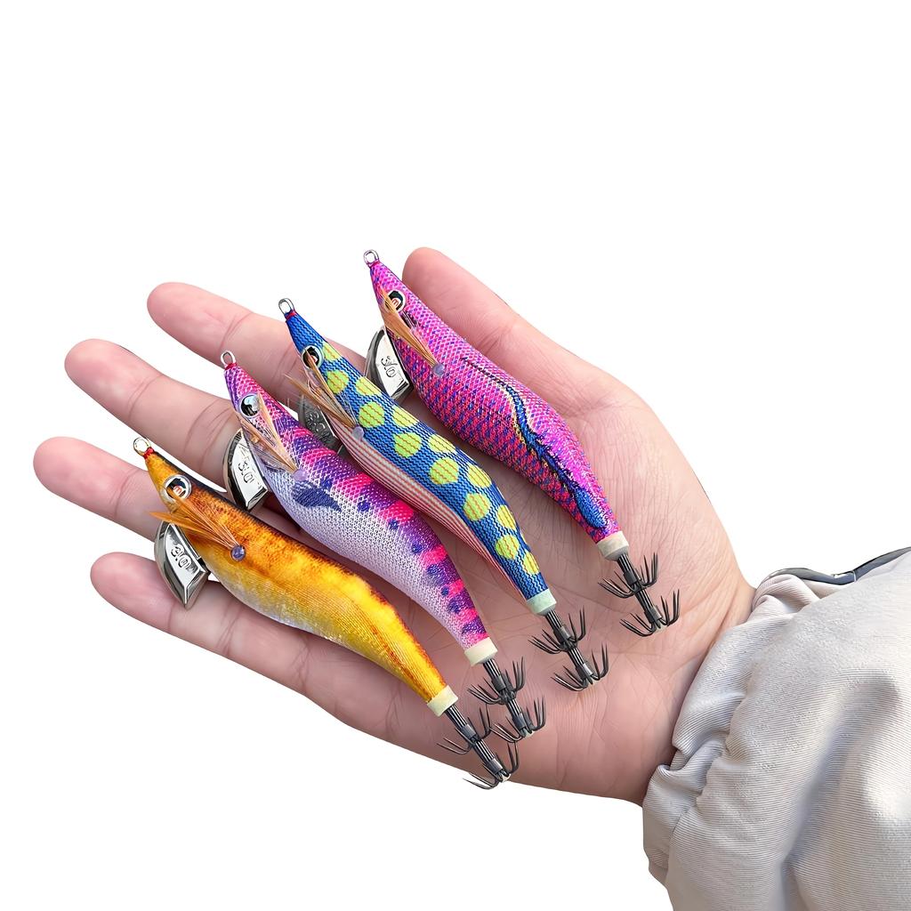 Artificial Hard Bait Luminous Squid Jig Sea Fishing Lure Octopus 3.5#3.0 # 2.5 # Japan Fishing Tackle