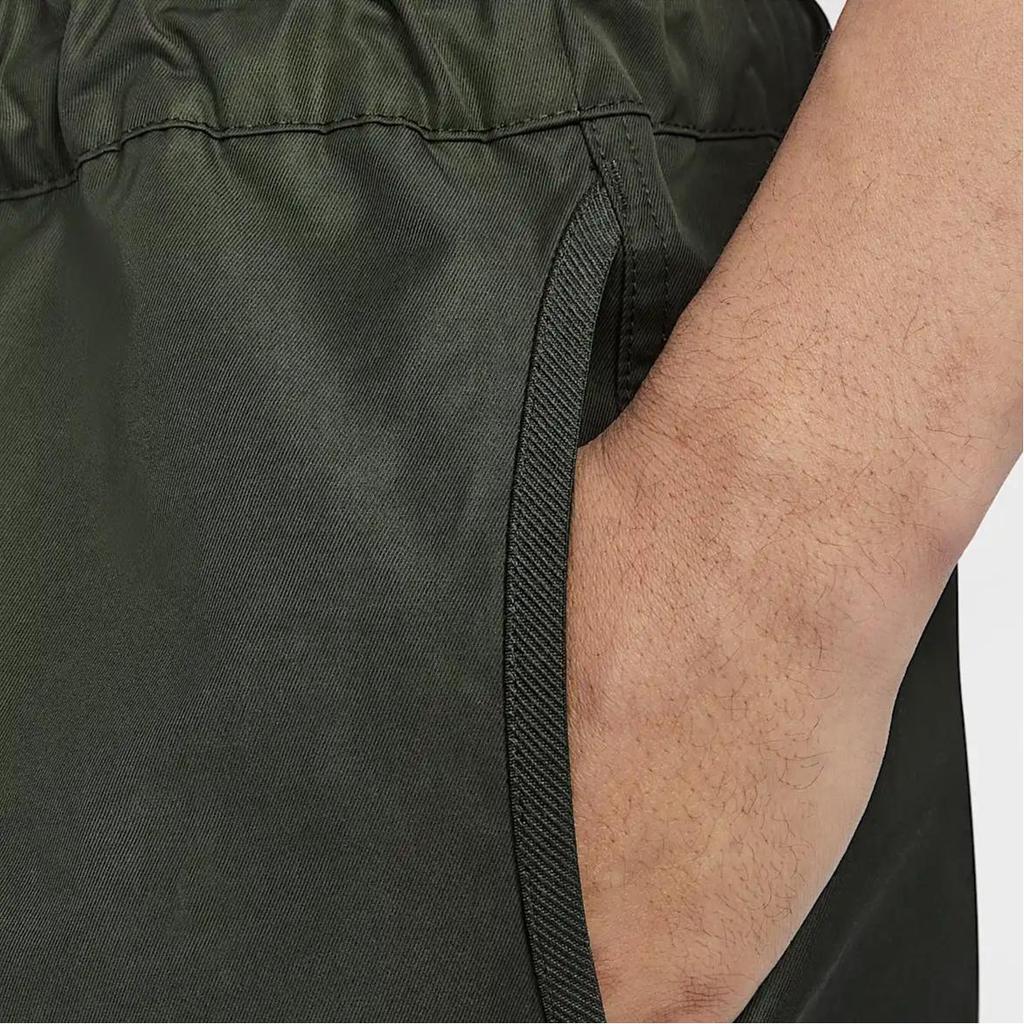 Nike Tech Fashion Soft Versatile Straight Leg Casual Pants Men Bottoms Redwood-Green Black HJ0648-355