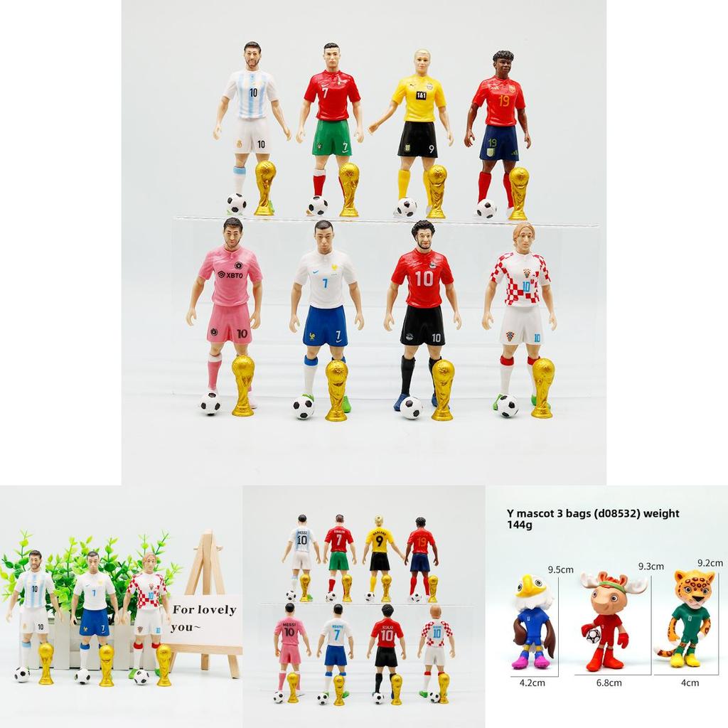 Soccer Fan Collectible Figures With Pvc Material For Desk Decor And Gift For Football Enthusiasts