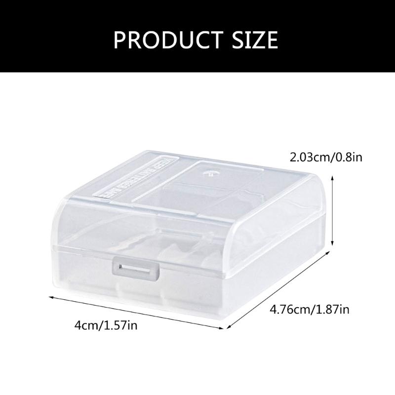 Small Battery Holder 16340/CR123/CR2 Batteries Organizers, Sealed Waterproof Holder Prevents Dust and Moisture