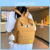 Cartoon Bear Backpack For Girls With Breathable Nylon And Air Cushion Straps For Daily Use