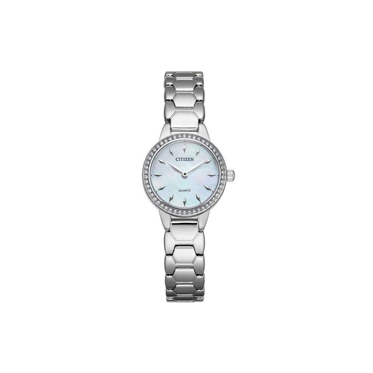 

CITIZEN Quartz Movement Stainless Steel Strap Watch Women s Watch Mother of Pearl Color Watch Dial EZ7010-56D