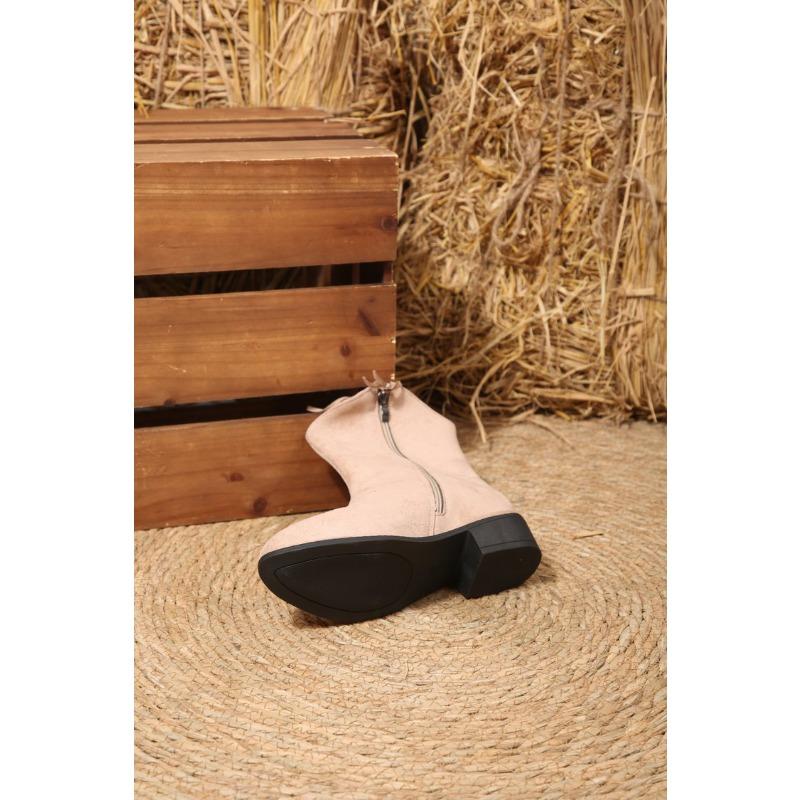 Women's Retro Suede Tassel Ankle Boots, Flat Short Boots, Plus Size Fall Winter Shoes