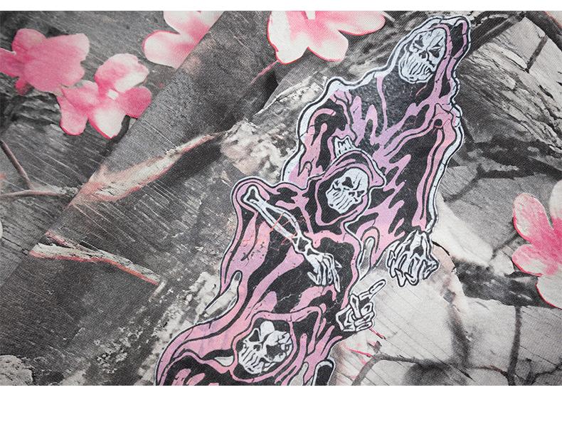 Lan Hai Menswear | 2025 Autumn/Winter New American Retro Vintage Devil Distressed Fleece-Lined Hoodie